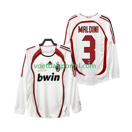AC Milan MALDINI 3 2006 2007 Retro Uit Shirt L/S